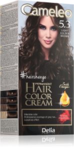 Delia Cosmetics Cameleo Omega coloration cheveux permanente teinte 5.3 Light Golden Brown 1 pcs