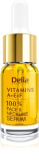 Delia Cosmetics Professional Face Care Vitamins A+E+F sérum antirrugas para rosto e decote 10 ml