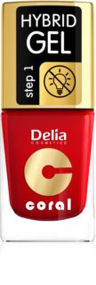 Delia Cosmetics Coral Nail Enamel Hybrid Gel τζελ βερνίκι νυχιών
