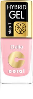 Delia Cosmetics Coral Nail Enamel Hybrid Gel geelikynsilakka