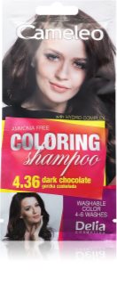 Delia Cosmetics Cameleo Coloring Shampoo shampoing colorant pour cheveux teinte 4.36 Dark Chocolate 40 ml