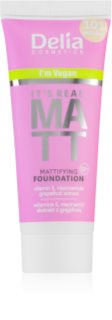 Delia Cosmetics It's Real Matt fond de teint matifiant teinte 104 Sand 30 ml