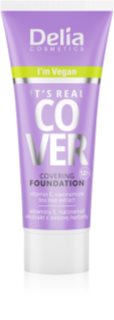 Delia Cosmetics It's Real Cover fond de teint couvrant teinte 206 honey 30 ml