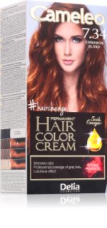 Delia Cosmetics Cameleo Omega Permanent-Haarfarbe Farbton 7.34 Cinnamon Blond 1 St.