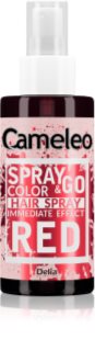 Delia Cosmetics Cameleo Spray & Go tónující sprej na vlasy odstín Red 150 ml