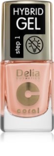 Delia Cosmetics Coral Hybrid Gel esmalte para uñas en gel sin usar lámpara UV/LED tono 113 11 ml