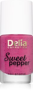 Delia Cosmetics Sweet Pepper Black Particles verniz tom 08 Berry 11 ml