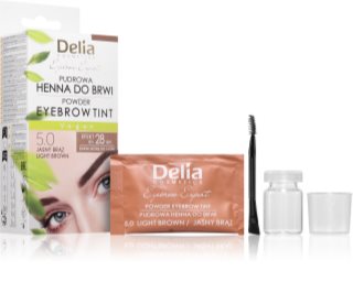 Delia Cosmetics Eyebrow Expert βαφή για τα φρύδια με χρώμα απόχρωση 5.0 Light Brown 4 γρ