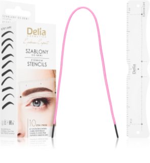 Delia Cosmetics Eyebrow Expert Eyebrow Stencils Stencils for eyebrows 1 pc