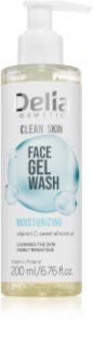 Delia Cosmetics Clean Skin овлажняващ почистващ гел за лице 200 мл.