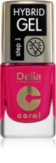 Delia Cosmetics Coral Nail Enamel Hybrid Gel гел лак за нокти цвят 147 11 мл.