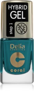 Delia Cosmetics Coral Nail Enamel Hybrid Gel Gel Nail Polish shade 149 11 ml