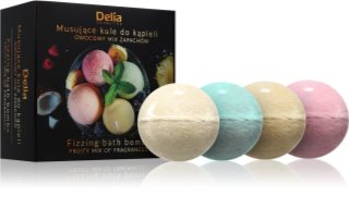 Delia Cosmetics Fizzing Bath Bombs Fruity Mix gift set for the bath 4x100 g