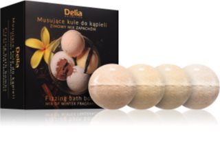 Delia Cosmetics Fizzing Bath Bombs Winter Mix dovanų rinkinys voniai 4x100 g