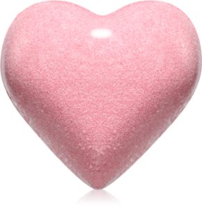 Delia Cosmetics Fizzing Bath Heart Wild Strawberry bomba de banho com sabor de morango 100 g
