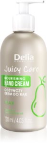 Delia Cosmetics Juicy Care Pear creme nutritivo para mãos 120 ml
