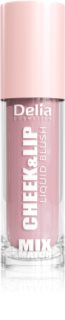 Delia Cosmetics Mix&Match Cheek & Lip Liquid Blush Vloeibare Blush voor LIppen en Wangen Tint 03 4 ml