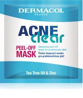 Dermacol Acne Clear máscara anti-impurezas peel-off para pele problemática 8 ml