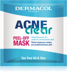 Dermacol Acne Clear máscara anti-impurezas peel-off para pele problemática 8 ml