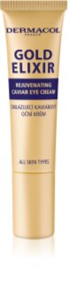 Dermacol Gold Elixir crema rejuvenecedora para contorno de ojos con caviar 15 ml