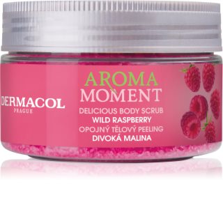 Dermacol Aroma Moment Wild Raspberry gommage corps au sucre arôme framboise 200 g