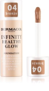 Dermacol Infinity Healthy Glow Flytande foundation SPF 10 Skugga 04 Bronze 20 g