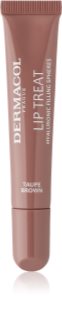 Dermacol Lip Treat hydratační lesk na rty odstín 9 Taupe Brown (Choco & Vanilla) 10 ml