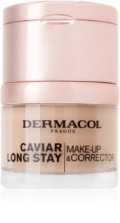 Dermacol Caviar Long Stay tartós alapozó kaviárkivonattal és tökéletesítő korrektorral