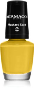 Dermacol Mini vernis à ongles teinte 06 Mustard Seed 5 ml