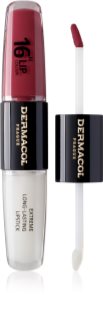 Dermacol 16H Lip Colour dlouhotrvající rtěnka a lesk na rty odstín 06 Merry Berry 2x4 ml