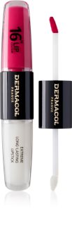 Dermacol 16H Lip Colour dlouhotrvající rtěnka a lesk na rty odstín 08 Pink Tastic 2x4 ml