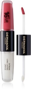 Dermacol 16H Lip Colour dlouhotrvající rtěnka a lesk na rty odstín 16 Classy Sassy 2x4 ml