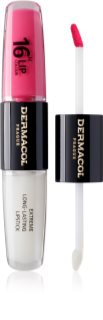 Dermacol 16H Lip Colour dlouhotrvající rtěnka a lesk na rty odstín 18 Cotton Candy 2x4 ml