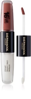 Dermacol 16H Lip Colour hosszan tartó rúzs és ajakfény árnyalat 31 Instant Match 2x4 ml