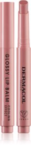 Dermacol Beauty Stick Glossy Lip Balm maitinamasis lūpų blizgesys vėsinamojo poveikio kvepalai 01 Vanilla 2.2 g