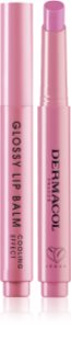 Dermacol Beauty Stick Glossy Lip Balm cuidado labial com brilho com efeito resfrescante fragrâncias 06 Blackberry 2.2 g