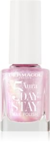 Dermacol 5 Day Stay Aura Ilgnoturīga nagu laka ar perlamutra spīdumu (tonis) 68 Rose Whisper 11 ml