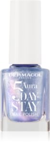 Dermacol 5 Day Stay Aura Ilgnoturīga nagu laka ar perlamutra spīdumu (tonis) 71 Ocean Mist 11 ml