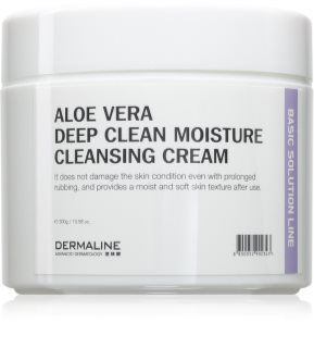 Dermaline Basic Solution Line Aloe Vera Deep Clean Moisture Cleansing Cream tiefenreinigende Creme mit Aloe Vera für empfindliche Haut 300 ml
