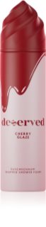 DESERVED Whipped Shower Foam Cherry Glaze Duschskum för kropp 250 ml