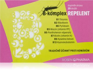 RosenPharma B-complex Repelent tablety proti komárom a kliešťom 25 tbl