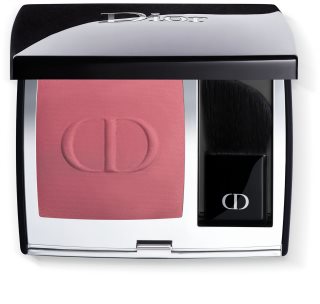 DIOR Rouge Blush arcpirosító kompakt ecsettel és tükörrel árnyalat 962 Poison (Matte) 6 g