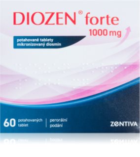 Diozen Diozen Forte 1000 mg tablety k léčbě otoků, zánětů a žilních onemocnění dolních končetin 60 tbl