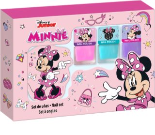 Disney Minnie Nail Set Küünelakikomplekt lastele 3y+ Pink, Blue, Purple 3x4.5 ml
