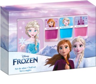 Disney Frozen Nail Set nail polish set for children 3y+ Pink, Blue, Pink 3x4.5 ml