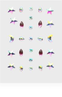 Diva & Nice Cosmetics Face Stones uzlīmes sejai Pink Tears 35 gab.