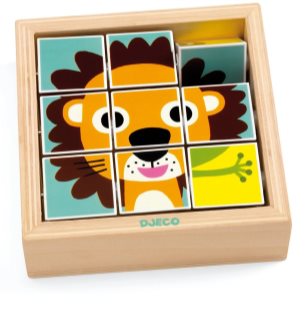 DJECO Wooden Block Puzzle Animals Activity Steckspielzeug 2y+ 1 St.