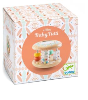 DJECO Rattle Baby Tutti ropotuljica iz lesa 10m+ 1 kos