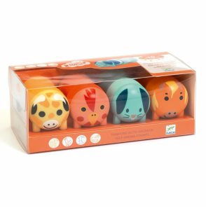 DJECO Stamps Farm tetovací razítko 4 ks