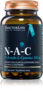 Doctor Life N-A-C N-Acetylo-L-Cysteina 500mg kapsułki do wsparcia metabolizmu energetycznego 60 caps.